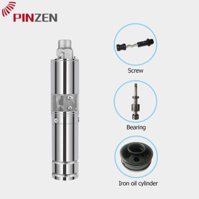 China Irrigation brand PINZEN brand DC solar submersible pump kit solar pumping water pump for deep well for sale