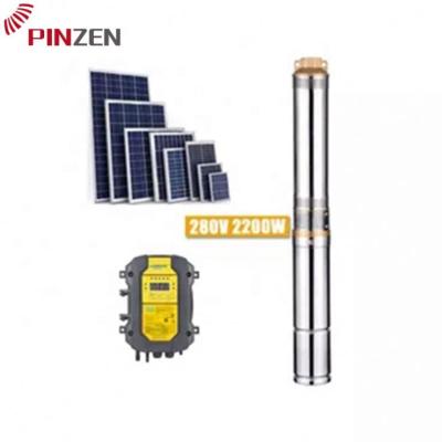 China 100 Meter Helical Screw Irrigation Borehole Pump Solar Pumping Head Deep Well for sale