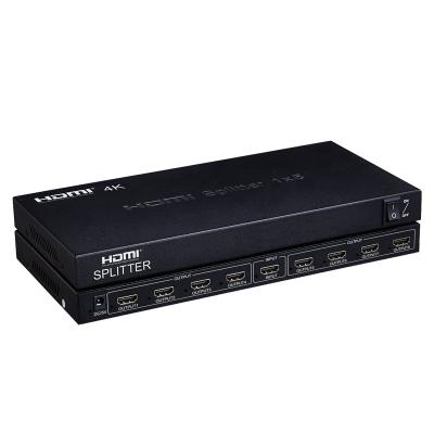 China Mini System 1x8 HDMI Splitter 1 to 8 HDMI V2.0 HDMI Video Audio Splitter with Full 3D 4Kx2K 60HZ for sale