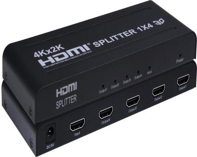 China Video& wholesale 3d 2k 4k hdmi mini audio hdmi splitter wholesale 4 ports hdmi port 1x4 plastic splitter 1X4 for sale