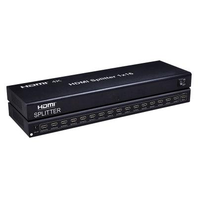 China Resolution up to 3840x2160/30Hz 12years 1x16 Port 16Port HDMI 1.4 Splitter 1 in 16 Out of 4K @30HZ HDMI Video Splitter for sale