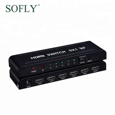 China Cheap 3D 5 in 1 hdmi changer multi port 4k hdmi changer viewer HDSW5 for sale