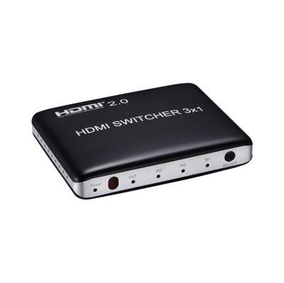 China Support 3D 4K 60Hz HDMI Port Switcher 3 HDMI Switcher 3x1 With Remote Control for sale