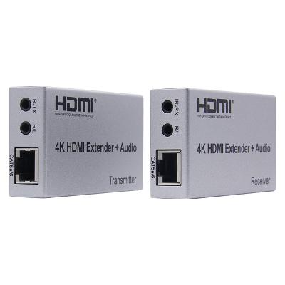 China 4k hdmi add-on over ethernet through CAT5e/6 cable over IP add-on 100m with audio HDES100-A for sale