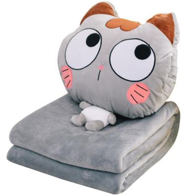 China 3 Soft Cute Folded Fold In 1 Anime Toy Stuffed Animal Pillow Pillow Blanket For Adult And Kids for sale