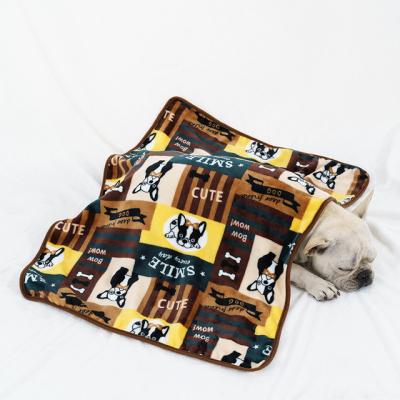 China Cute Mechanical Cartoon Mechanical Printing Wash Throw Pet Puppy Covers Soft Pet Blankets for Dogs and Cats for sale