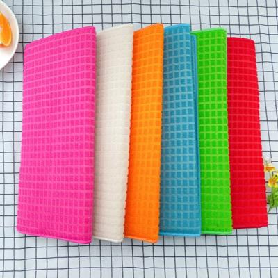 China Sustainable Texture Table Mat Microfiber Checkered Dish Drying Mat Kitchen Drying Pads Microfiber Fast Quick Drying for sale