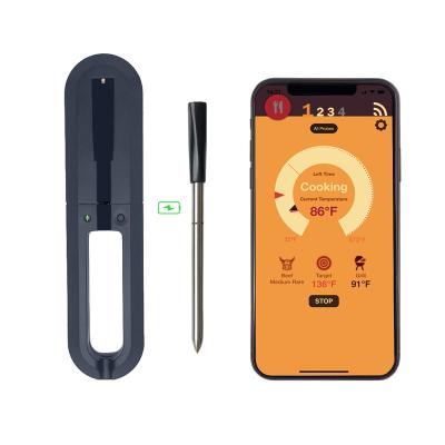 China Wireless Smart Meat Thermometer Meat Thermometer Function APP Waterproof Thermometer For Grilling for sale