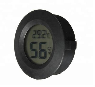 China Digital Round Temperature Thermometer Pot Jar Thermometer Hygrometer For Plant, Cigar Box. for sale