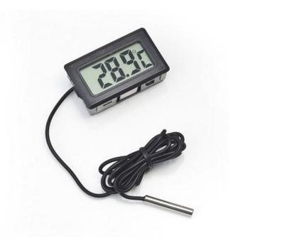 China Embedded Decorative Mini Digital Outdoor Thermometer With One Meter Cable XY-50 for sale