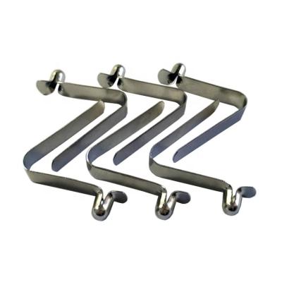 China Apartment ; Sheet ; Custom Nickel Plated Steel Flat Small U-Shaped Spring Clip for sale