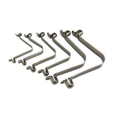 China Apartment ; Sheet ; Double Lock Steel Spring Plate Spring Tube Spring Clip V Shaped Button for sale