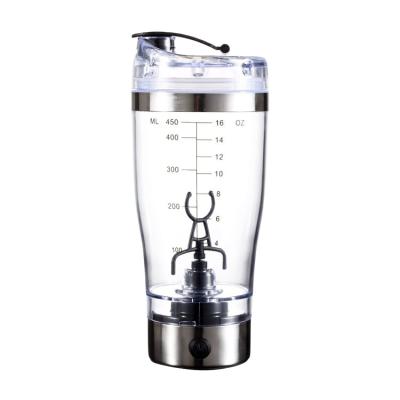 China 450ml 600ml Protein Powder Blender Dry Cell Protein Drink Shaker Viable Electric Customer Logo for sale