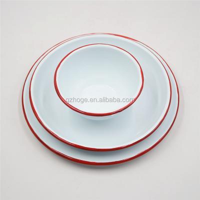 China Sustainable China Manufacturer High Quality Metal Enamel Dinnerware Sets / Kitchen Dinnerware Sets / Turkey Dinnerware Sets With Custom Design for sale