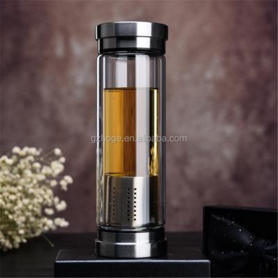 China Viable Hot Sale Infuser Thermoses Double Walled Glass Flasks, Insulated Thermal Carafes With Lid for sale