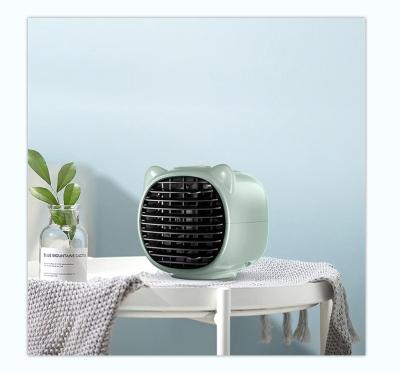 中国 2021 Portable water air Cooler Fan Personal Space desktop Cooling Fan fogless Humidifiers Quiet Fan with USB Recharged 販売のため