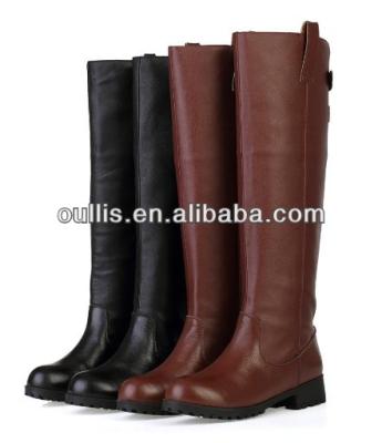 China Roman Boot Ladies Long Boots High Heel Shoes Women Flat Boots CP6308 for sale