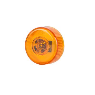 China ABS+PC cover fabrication LED 2.5 inch round side marker and clearance lights for trucks for sale