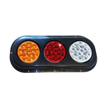 China Truck trailer rv vans oval shape 3 in 1 led rear combination tail light for tractors for sale