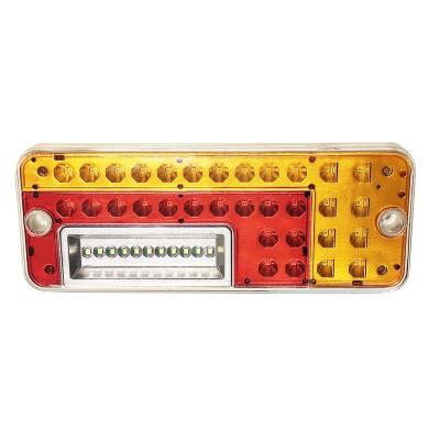 China Truck trailer rv vans rectangle combination truck rear stop led tail light with e-mark for sale