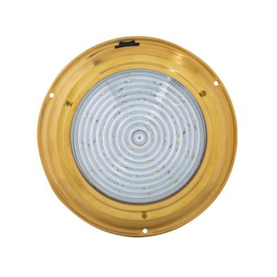 China 2020 Stainless Steel Parts 7inch Marine Titanium Plating LED Boats LED Dome White Flood Lights for sale