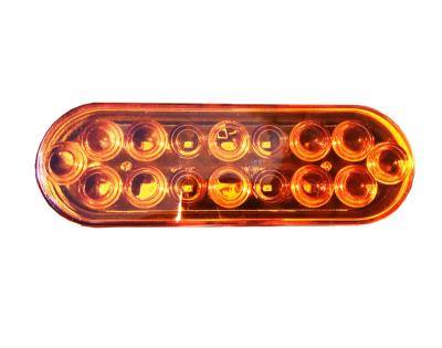 China 2835SMD LED+ABS Base Sealed Moisture Proof 6 Inch Oval Park Rear Turn Led Light For School Bus for sale