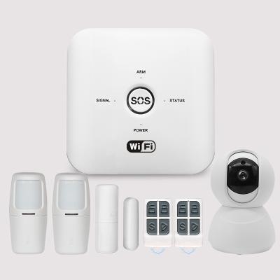 China DIY Smart Home Automation WiFi GSM Alarm System Security Tuya Kit APP IoT Wireless Alarm System WL-JT-10GDT for sale