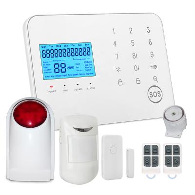 China Wireless House 99 Zones Alarm Panel Backup Alarm Set GSM PSTN Dual Network Alarm System for sale