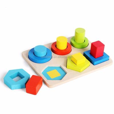 China Cartoon Wooden Toy Latest Small Geometric Pairing Educational Toys For Children for sale