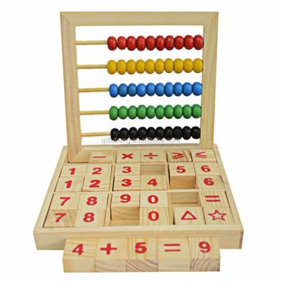 China Toy China Factory Wooden Kids Children Cartoon Abacus Counting Number Math Learning Toy Early Educational Toy For Children for sale