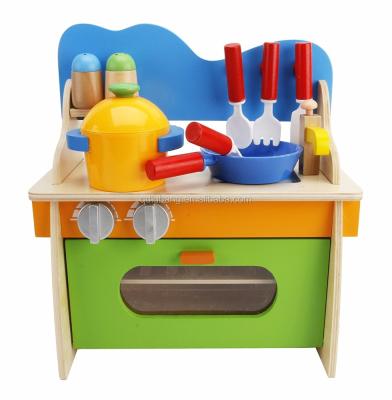 China Entertainment - Wooden Toy Children Wooden Play Kitchen Set Pretend Cook Role Play Learning Toys For Children for sale