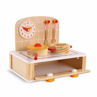 China Cooking Play Toys Kids Kitchen Set Wooden Toy, Pretend Play Kitchen For Toddlers for sale