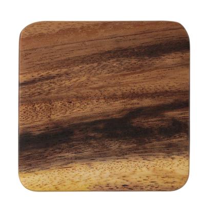 China OEM Sustainable High Quality Desktop Decorative Wooden Drinks Coasters Sets Mats Table Accessories for sale