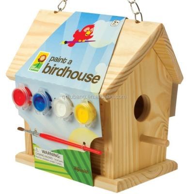 China Sustainable Wooden Bird Cage For Sale, Wooden Bird Feeder For Indoor And Outdoor for sale