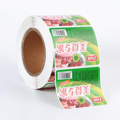 China Waterproof High Quality Custom Wholesale Food Container Roll Label Stickers Sticky Label for sale