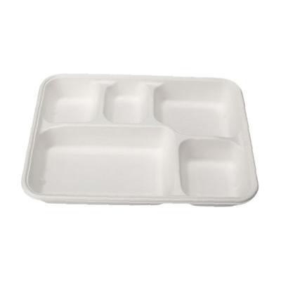 China Disposable New Design Hot Sale Disposable Pulp Lunch Tray for sale