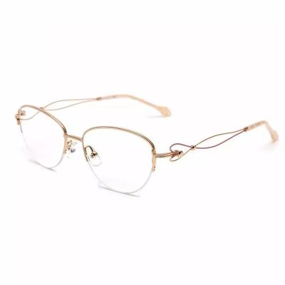 China High Quality Frame Of Rim Eyewear Titanium Eyeglasses Optical Full Reading Glass for sale