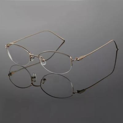 China High Quality Frame Of Rim Eyewear Titanium Eyeglasses Optical Full Reading Glass for sale