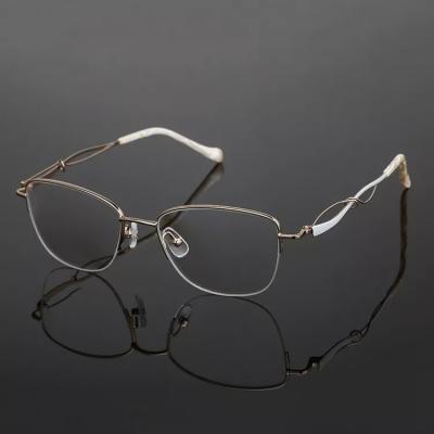 China High Quality Frame Of Rim Eyewear Titanium Eyeglasses Optical Full Reading Glass for sale