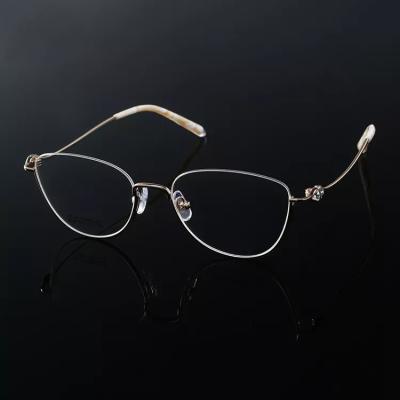 China High Quality Frame Of Rim Eyewear Titanium Eyeglasses Optical Full Reading Glass for sale