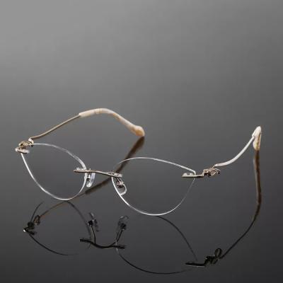 China High Quality Frame Of Rim Eyewear Titanium Eyeglasses Optical Full Reading Glass for sale