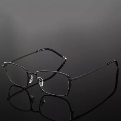 China For Reading Glass Frame Square Big Spectacle Eyewear Frames Titanium Optical Frame Fashion Style for sale