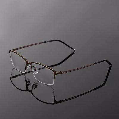 China Fashionable Ready Current New Design Titanium Eyeglass Eyeglass Reading Glass Frame Optical Frame for sale