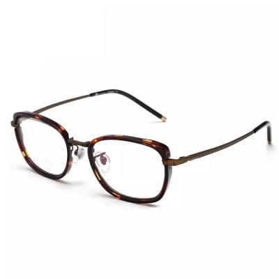 China For 2023 New Prescription Eyeglass Square Myopia Glasses Pure Titanium Glass Glasses Optical Eyewear For Unisex for sale