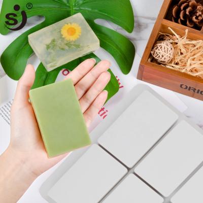 China JSC3377 Reusable Non-Stick Disposable Handcraft Rectangular Shaped Silicone Soap Mold Hand Maker for sale