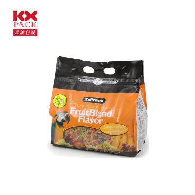 China Disposable Pet Food Bag Customized Food Grade Design Food Grade Ziplock Bag Bird Food Plastic Pouch Flat Bottom Bag for sale