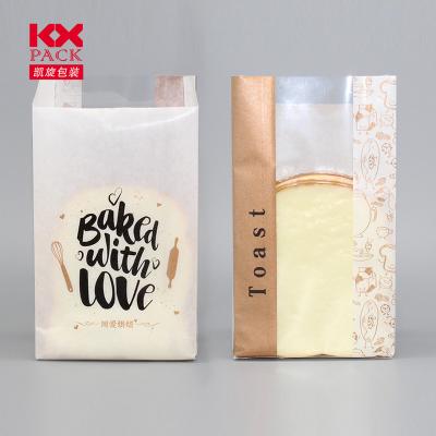 China New Design Disposable Kraft Paper Pouch For Toast Packaging for sale