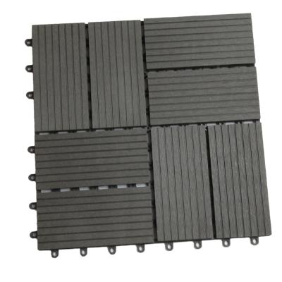 China Waterproof embossing 3d wpc decking panel diy wpc decking tile outdoor embossing tile for sale