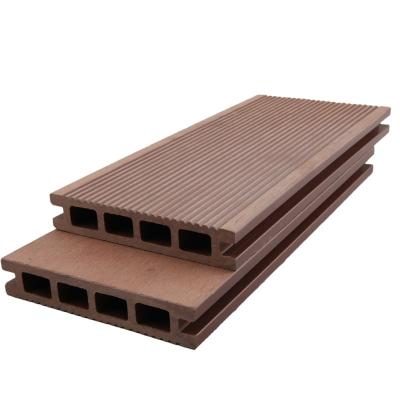 China Waterproof easily installed exterior wpc flooring, wood plastic composite decking, waterproof wpc eco decking for sale