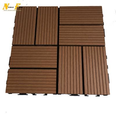 China China Supplier Waterproof Durable DIY Villa Outdoor Interlocking Wood Plastic Decking for sale